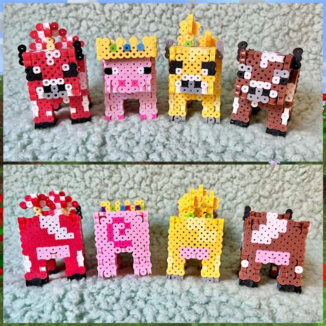 30 3D Perler Bead Figures